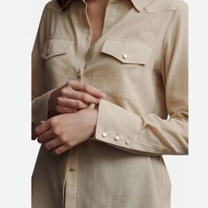 TWP Rancher's Daughter Shirt Sandstone XS